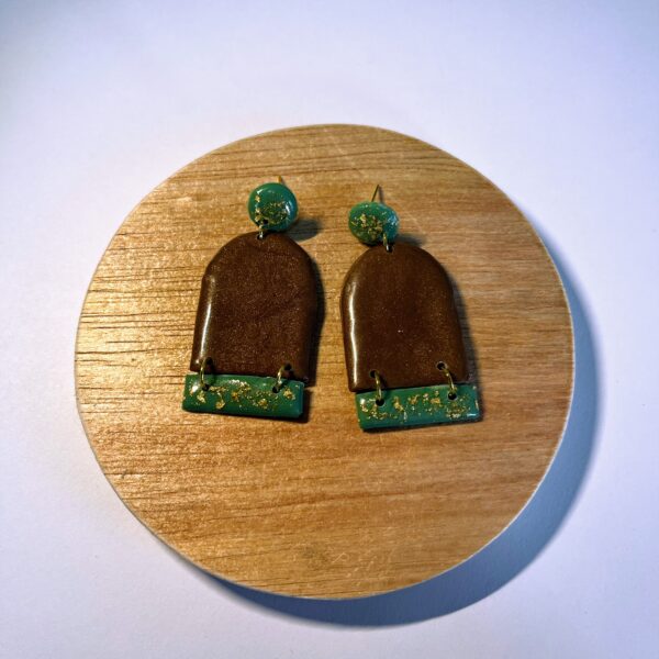 Forest Mirage - Handmade Polymer Clay Earrings